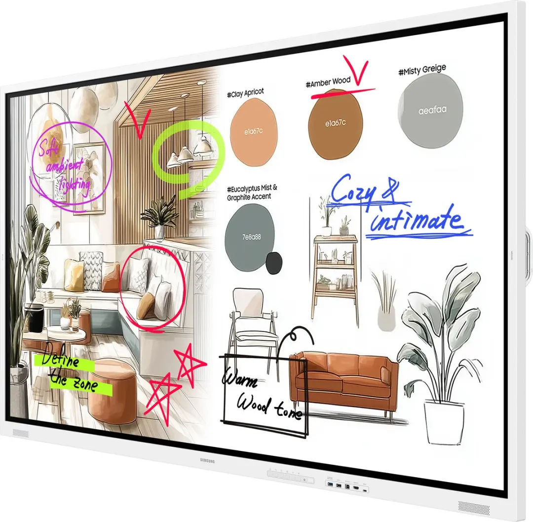Samsung WM85FX Digitale Signage 85" LED 4K - Grijs/Wit Touchscreen
