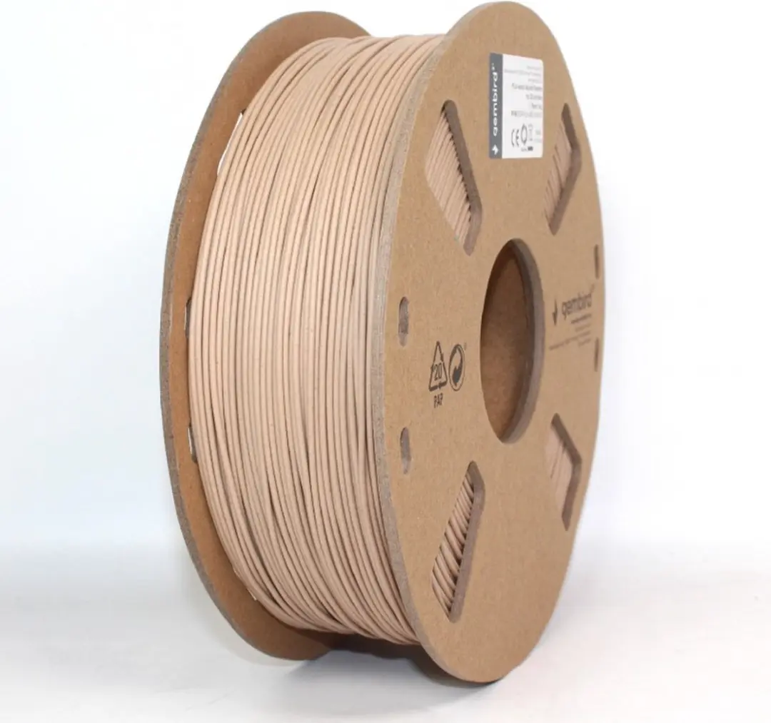 Gembird PLA Naturel Hout 1.75mm - 1kg - afbeelding 6 van 6