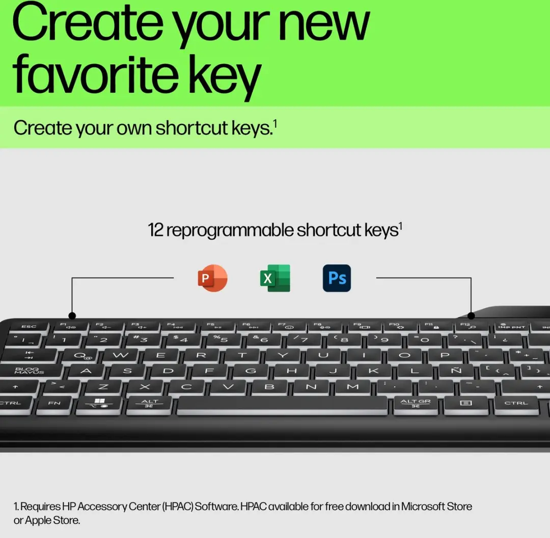 HP 405 Multi-Device AZERTY Toetsenbord - USB - Zwart
