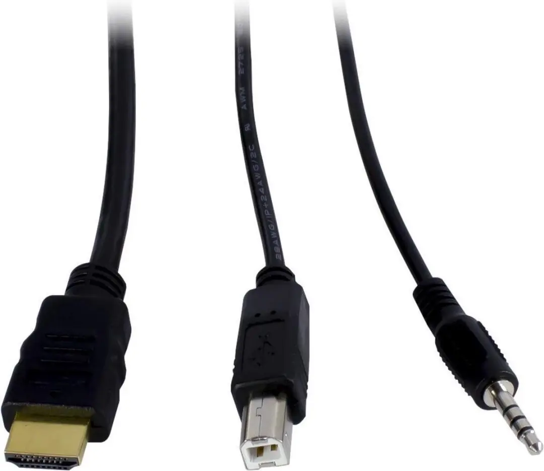 Intertech AS-21HA HDMI KVM-switch 2x USB2.0 - Zwart