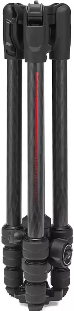 Manfrotto Befree Advanced AS Carbon Klemmringen - 4 Secties - Zwart