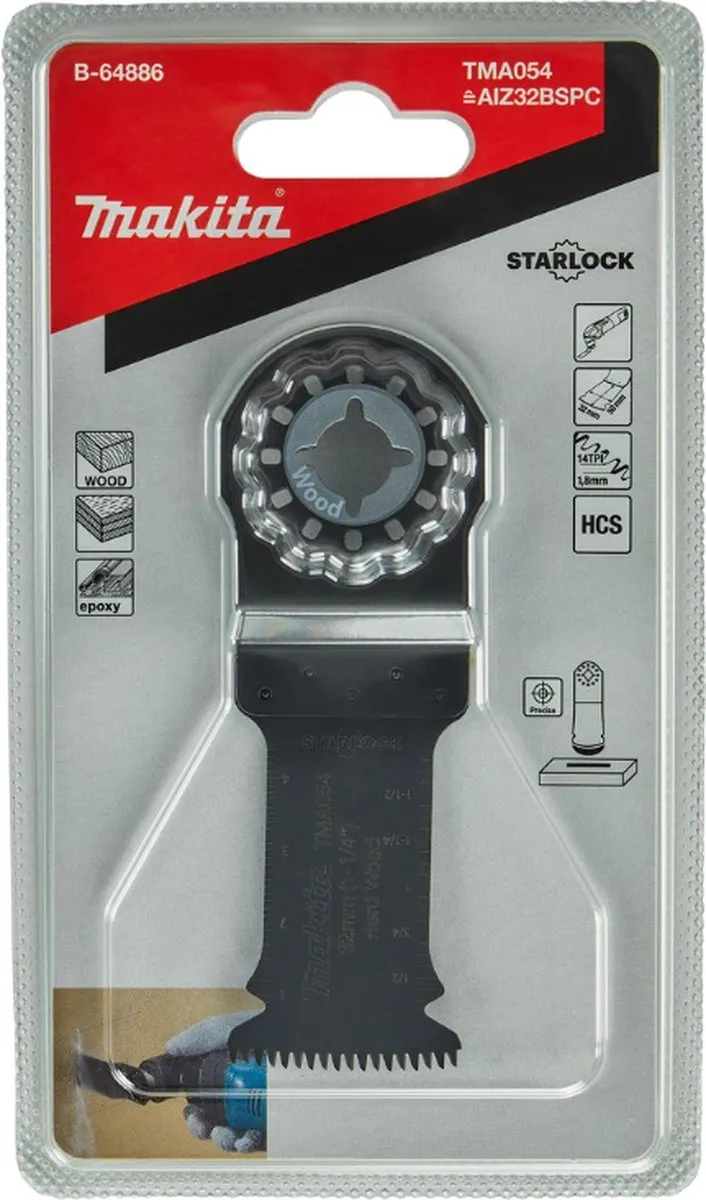 Makita TMA054 Invalzaagblad 32mm - Hout - Oscillerend