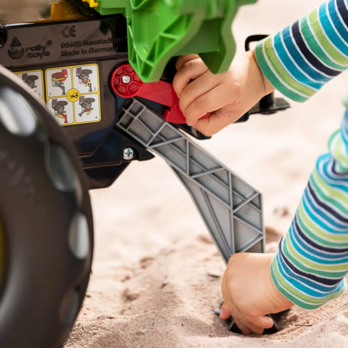Rolly Toys John Deere Bagger - Traptractor Groen
