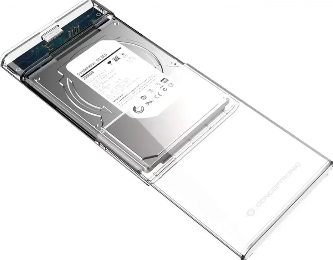 Conceptronic DANTE03T Behuizing 2,5" - Transparant