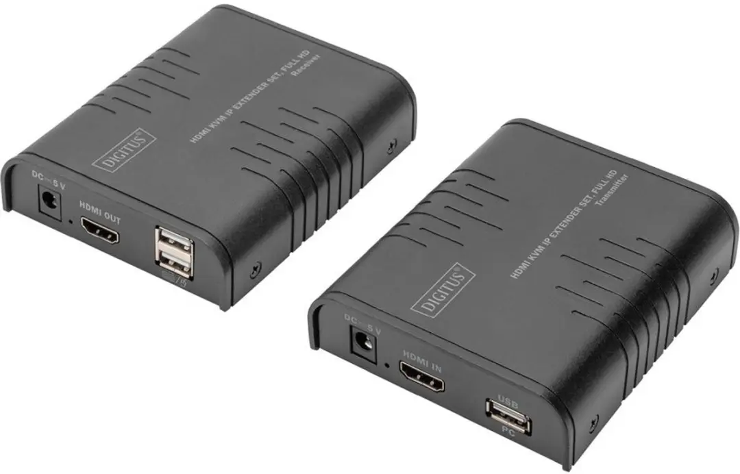 Digitus DS-55530 KVM-Extender Ontvanger - CATx - 120m - Zwart