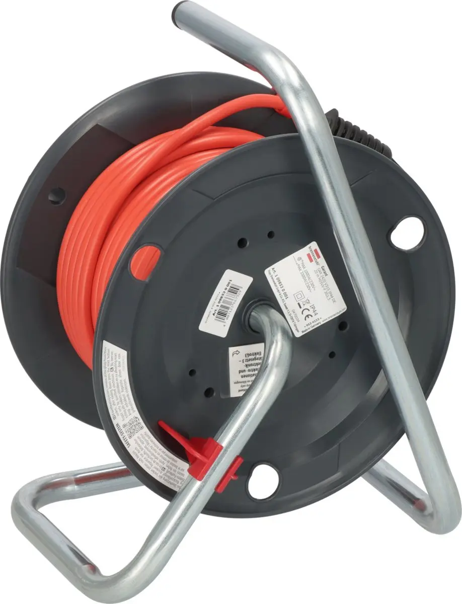 Brennenstuhl Garant Kabelhaspel 20m 3300W - Zwart/Rood