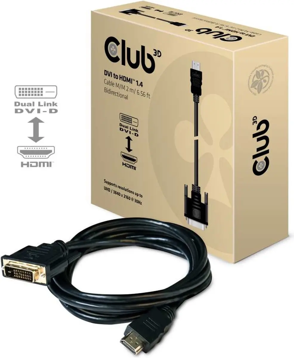 Club 3D DVI-HDMI 1.4 Kabel 2m