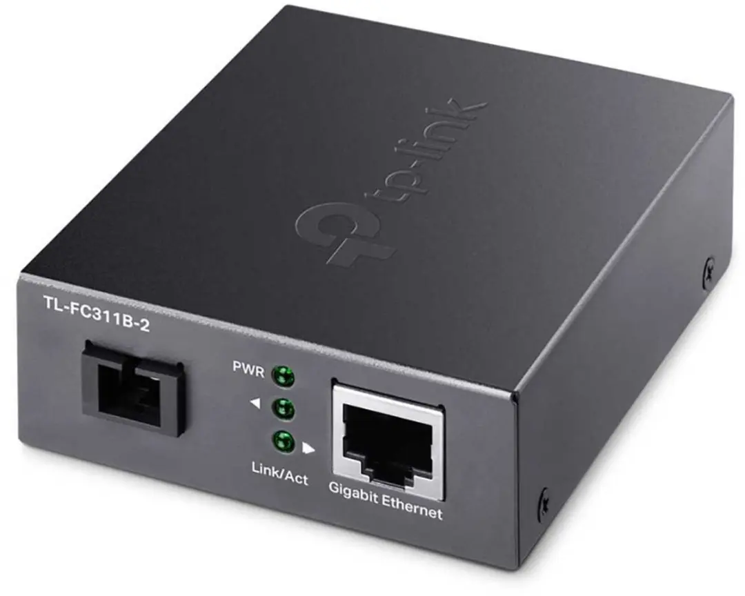 TP-Link TL-FC311B-2 Netwerk Media Converter 1000Mbit - Zwart