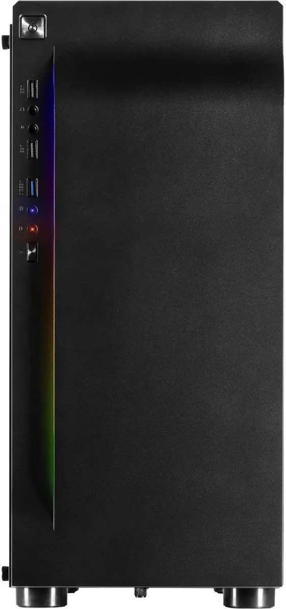 Inter-Tech A-3411 Creek Tower - 3x 2.5" 1x 3.5" - Zwart