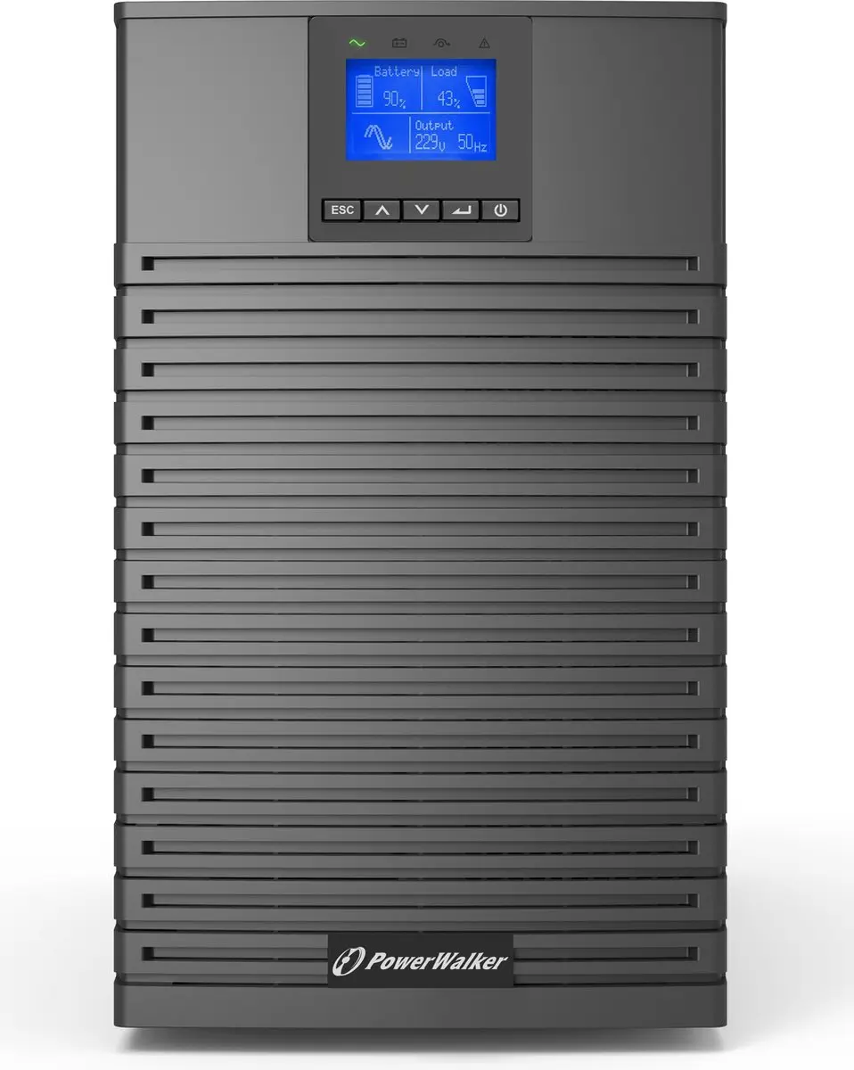 PowerWalker VFI 3000 ICT IoT UPS 3000W - 9 Stopcontacten - Zwart
