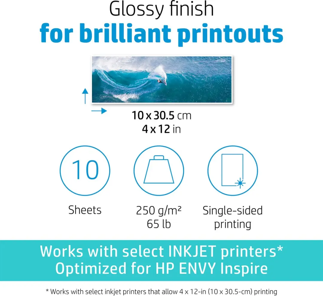 HP Advanced Photo Paper Glanzend 127x127mm - 20 Vel