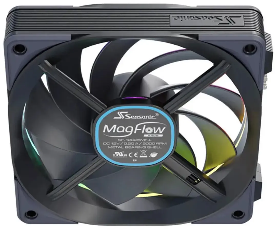 Seasonic MagFlow 1225 ARGB Ventilator - 3 Stuks - Multicolor