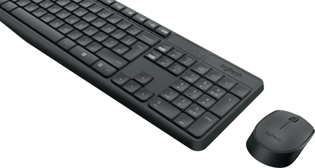 Logitech MK235 Toetsenbord en Muis Combinatie - Frans AZERTY - Grijs