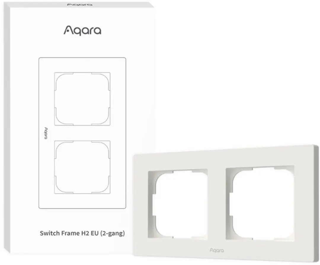 Aqara Switch Frame H2 EU 2-gang (White)