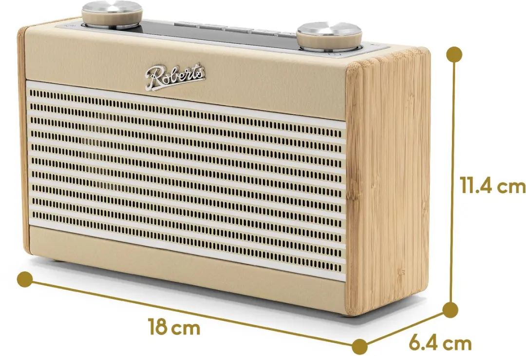 Roberts Rambler Uno DAB+ Radio - Bluetooth - OLED - Crème Pastel
