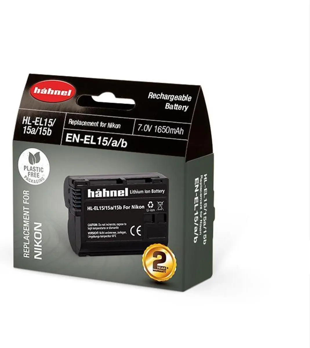 Hähnel HL-EL15 Accu 1650mAh - Nikon EN-EL15