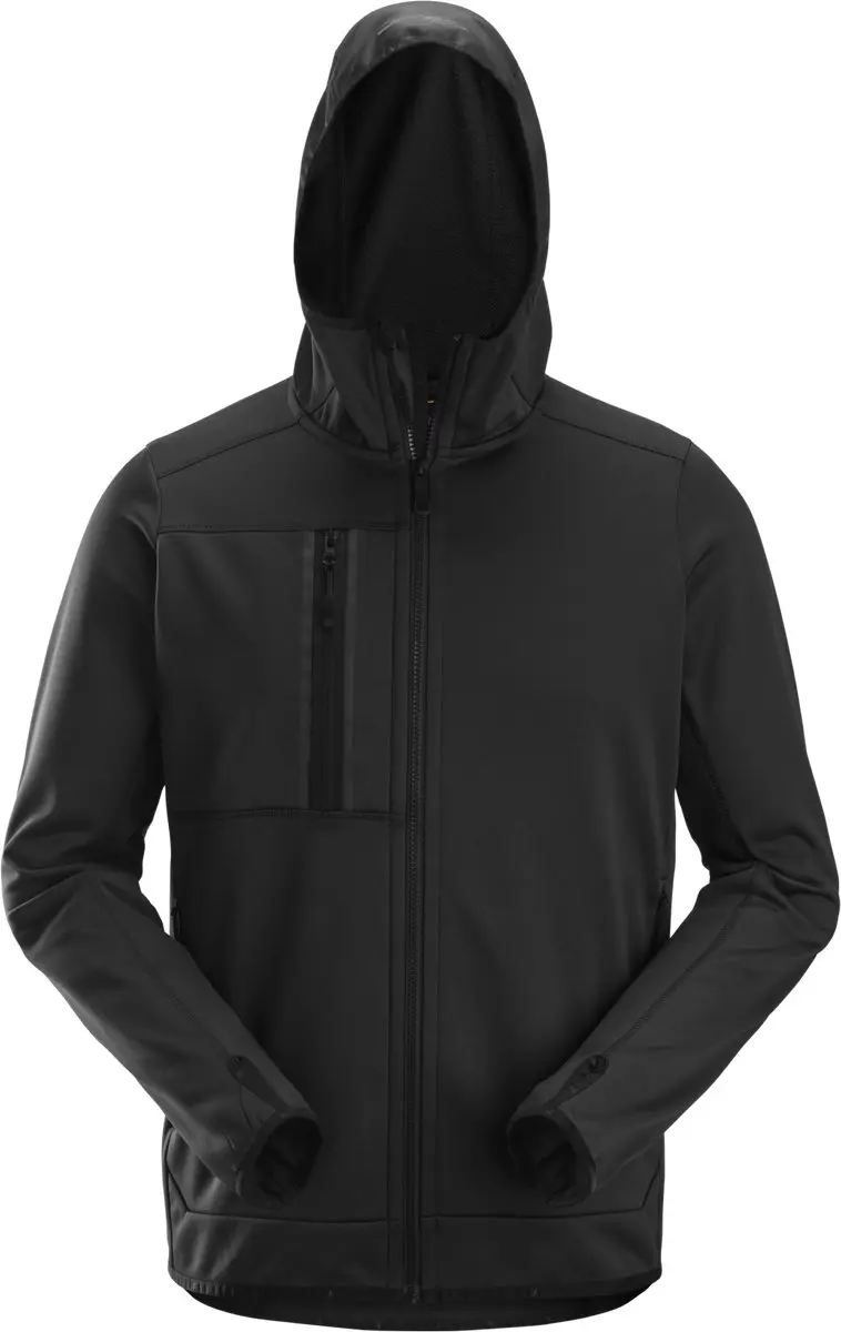 Snickers 8058 AllroundWork Fleece Hoodie - M - Zwart