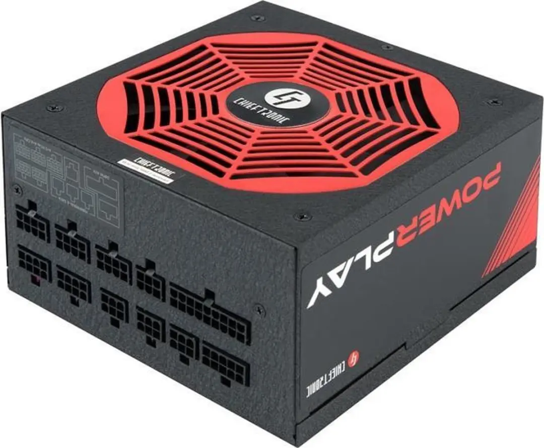 Chieftec PowerPlay GPU-850FC ATX Voeding 850W - Zwart/Rood
