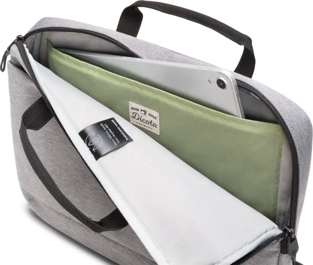Dicota D31873-RPET Laptoptas 15,6" - Grijs - afbeelding 6 van 6