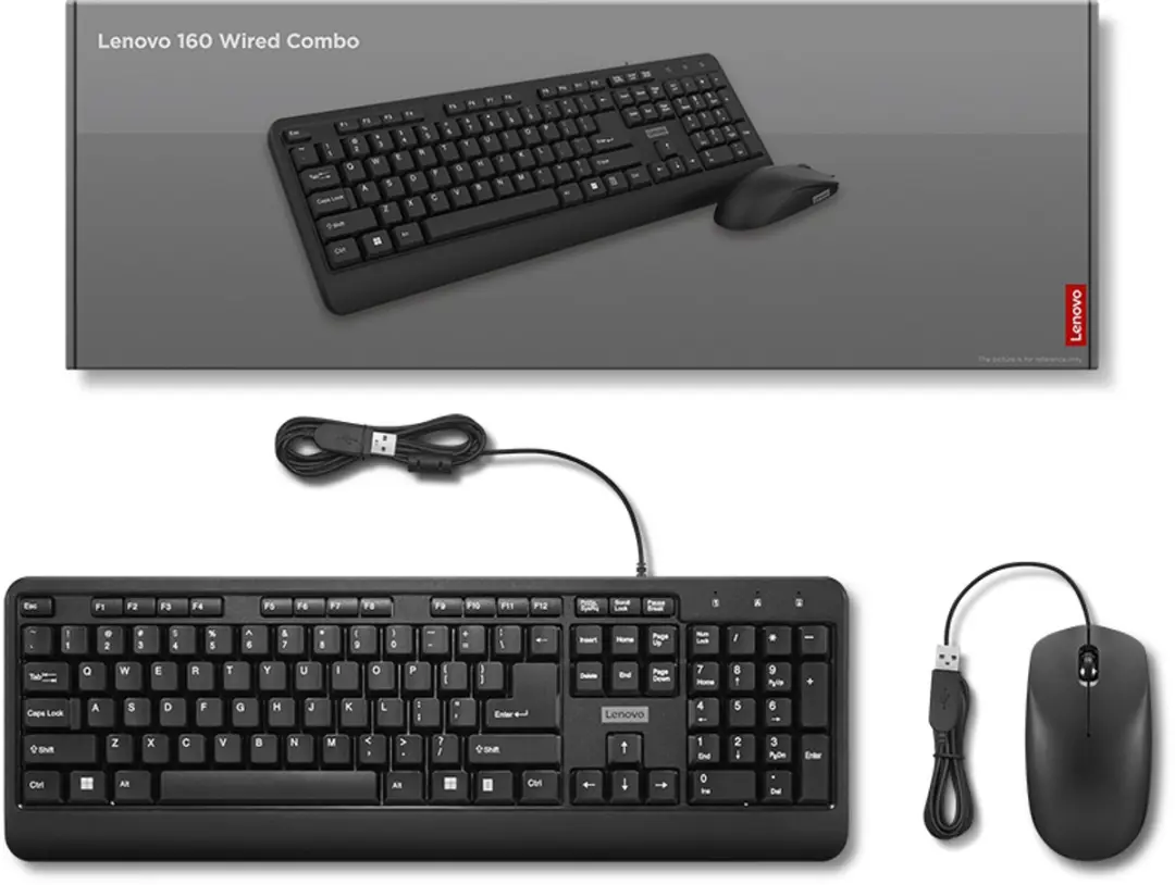 Lenovo GX31L52655 Toetsenbord met Muis - Amerikaans Layout - Zwart
