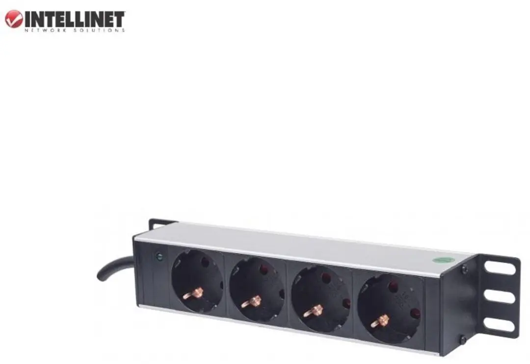 Intellinet 714020 Stekkerdoos 4x - 3750W - Zwart