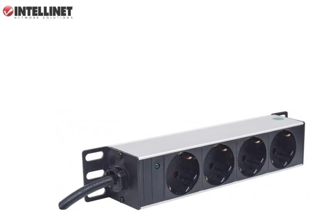 Intellinet 714020 Stekkerdoos 4x - 3750W - Zwart