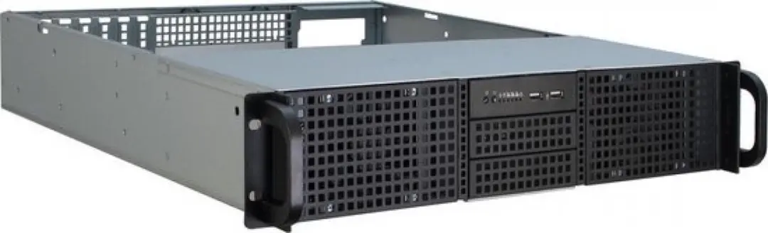 Inter-Tech IPC 2U-20248 Rack 3x2.5" 8x3.5" 4x5.25" - Zwart
