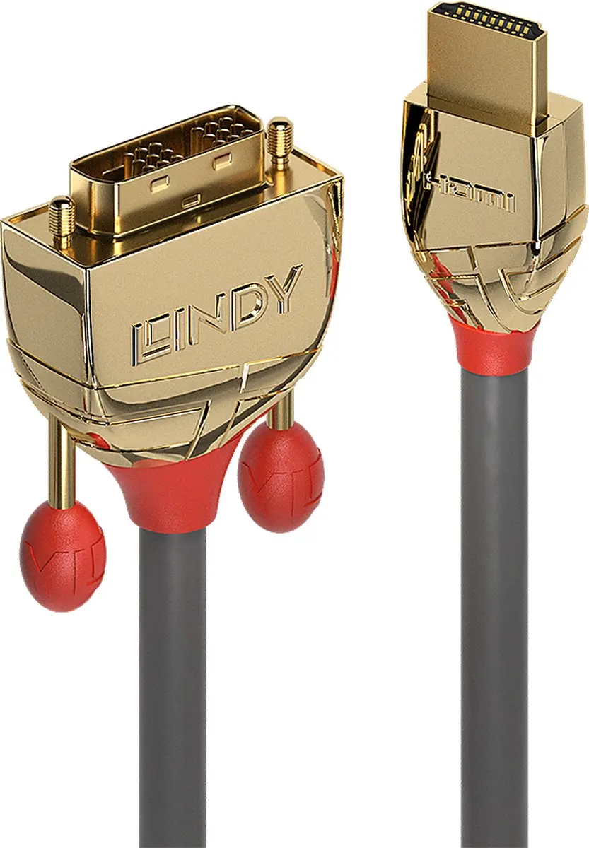 Lindy HDMI naar DVI Kabel 10m - Grijs