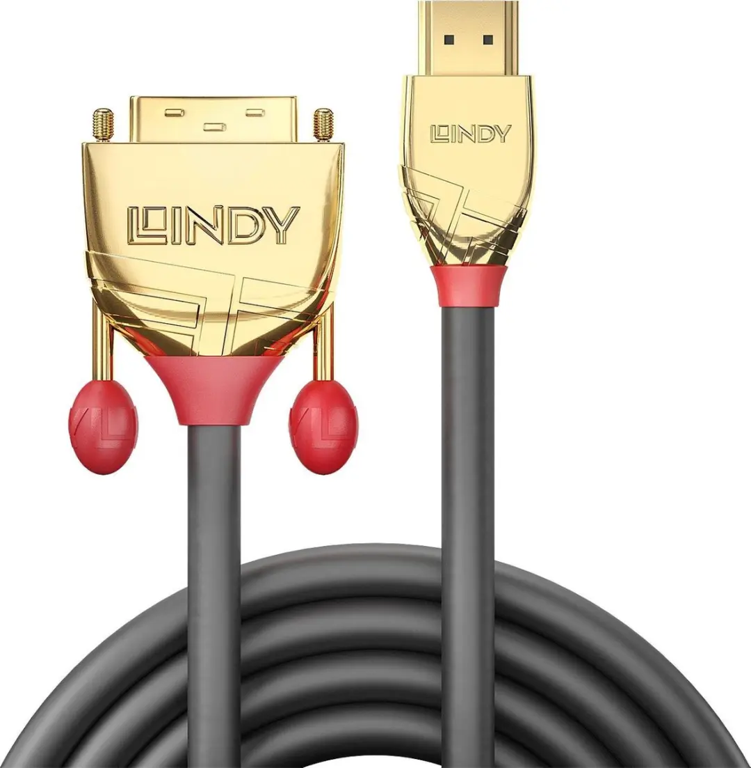 Lindy HDMI naar DVI Kabel 10m - Grijs