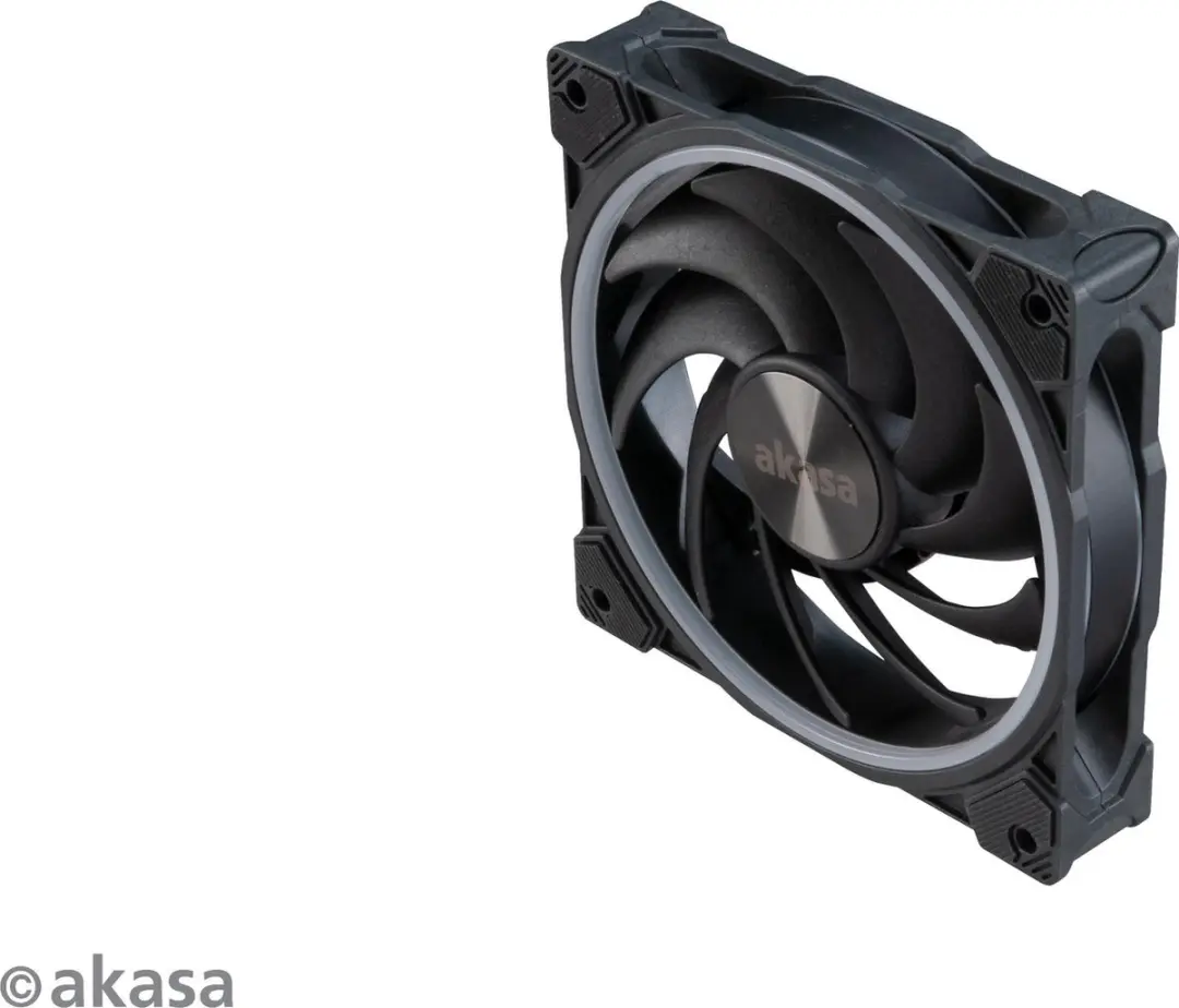 Akasa SOHO AR AK-FN108-KT03 ARGB PWM Ventilatoren 3 Stuks - 12cm Zwart