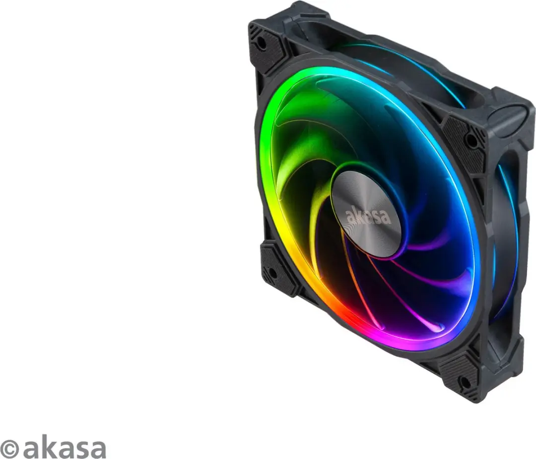 Akasa SOHO AR AK-FN108-KT03 ARGB PWM Ventilatoren 3 Stuks - 12cm Zwart