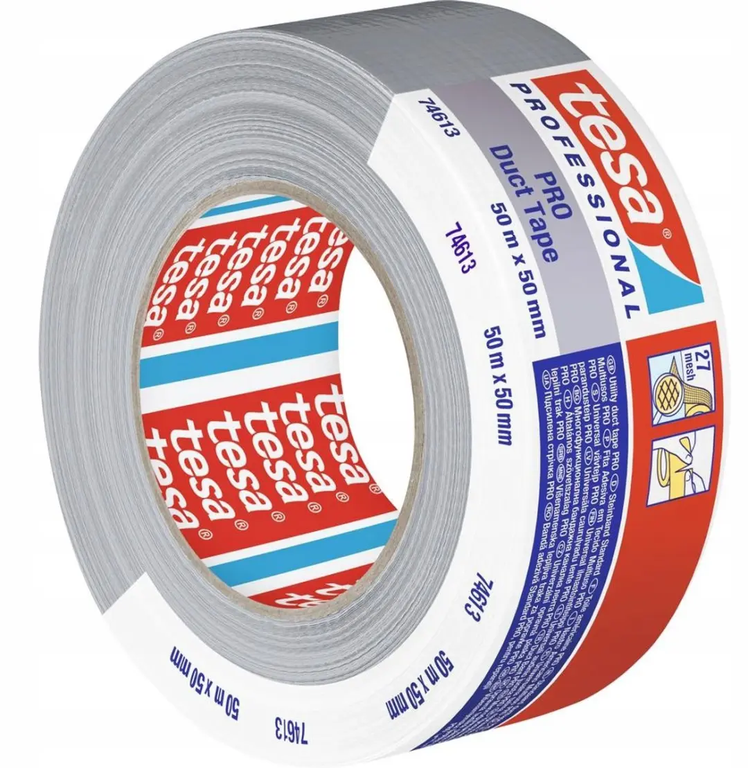 Tesa PRO Duct Tape 50m - Zilver - afbeelding 2 van 5