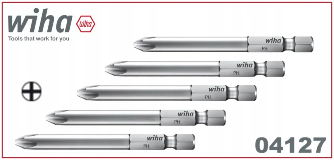 Wiha Bit Professional PH3 90mm 1/4" - 1 Stuk