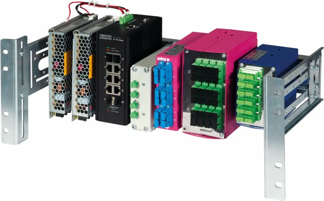 Equip EZR-DIN-4 Rackrail - Grijs
