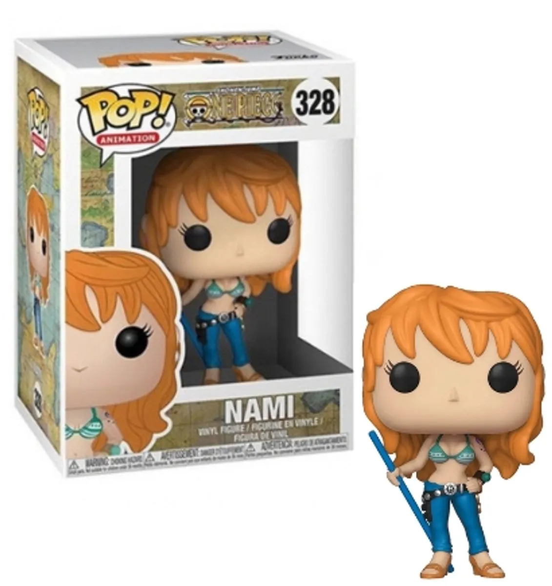 Funko Pop! One Piece Nami Verzamelfiguur 9cm #328 - Multicolor