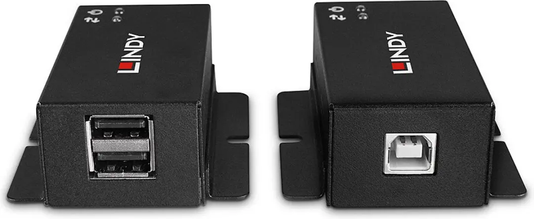 Lindy 2-Poorts USB 2.0 Extender 50m - Cat.6 RJ45 - Zwart