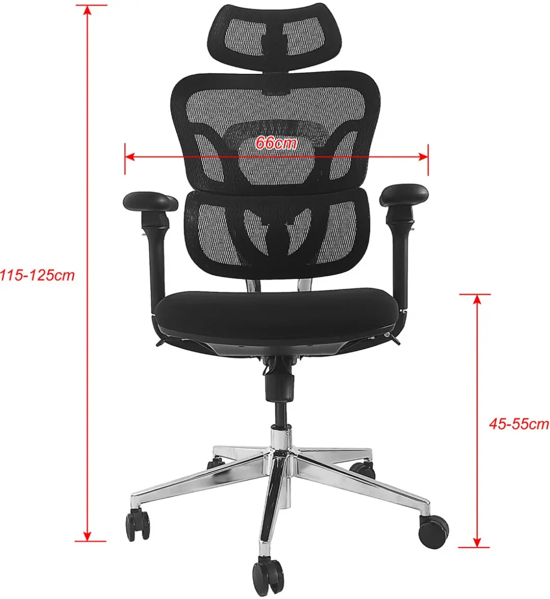 Equip 651053 Bureau- en Computerstoel - Zwart