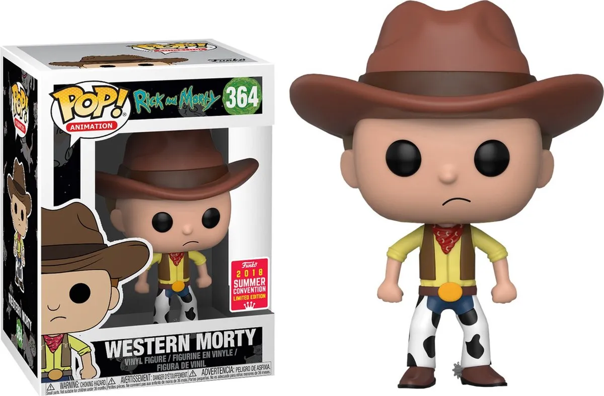 Funko Pop! Western Morty SDCC 2018 Rick & Morty Figuur
