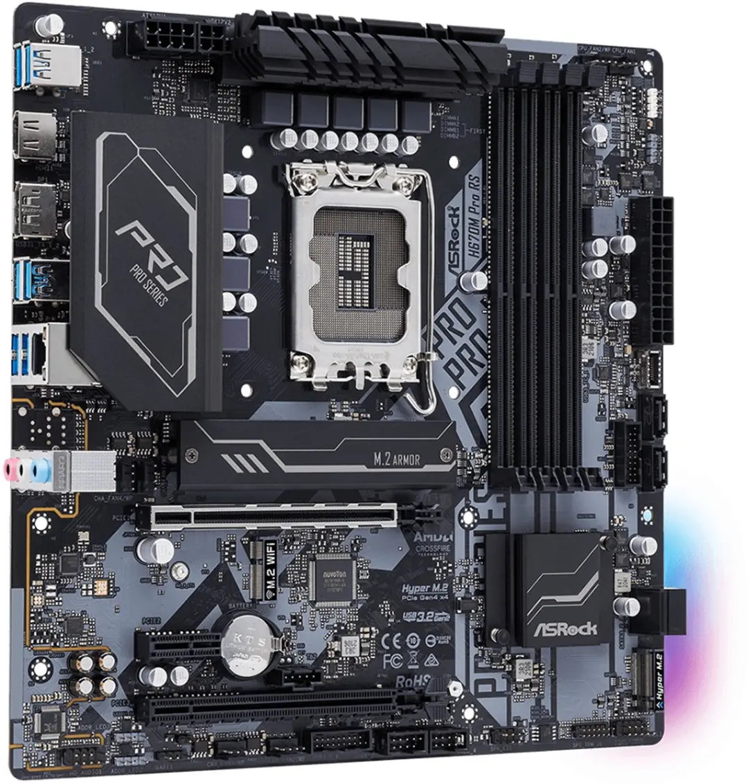 ASRock H670M Pro RS - Micro ATX - LGA 1700 - H670