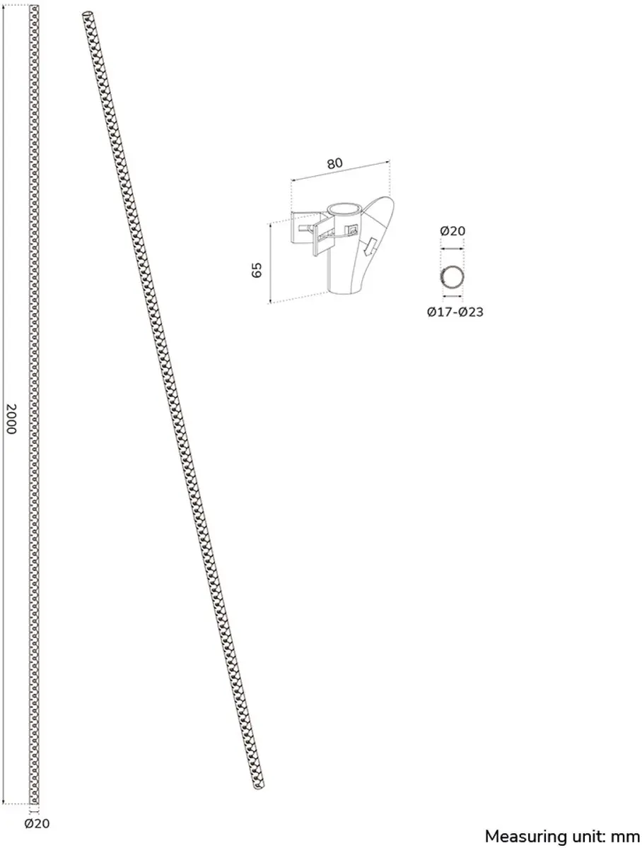 Neomounts ADS06-141BL Kabelspiraal 20mm - 1 Stuk - Zwart