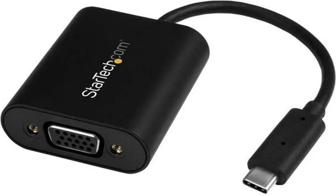 Startech CDP2VGASA USB-C naar VGA-adapter - Zwart