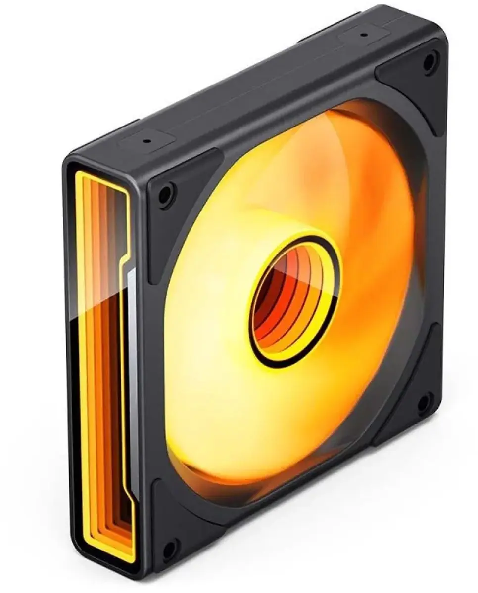Jonsbo ZK-120B ARGB PWM 120mm Ventilator - 3 Stuks - Goud
