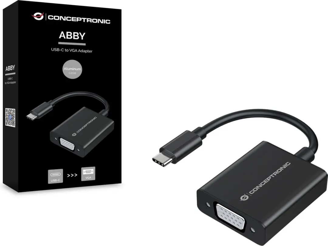 Conceptronic ABBY05B USB-adapter - Zwart