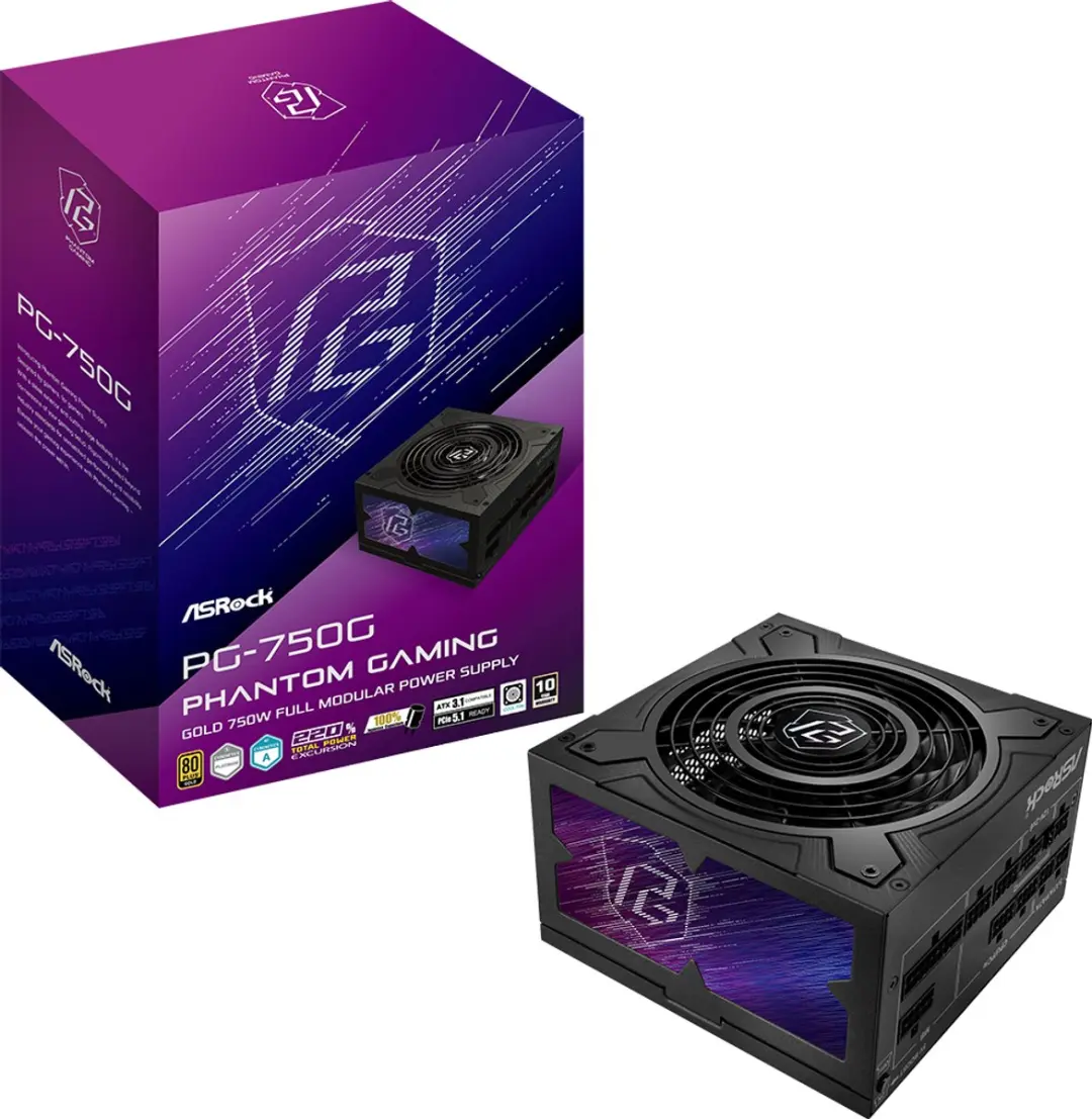 ASRock Phantom Gaming PG-750G Voeding 750W