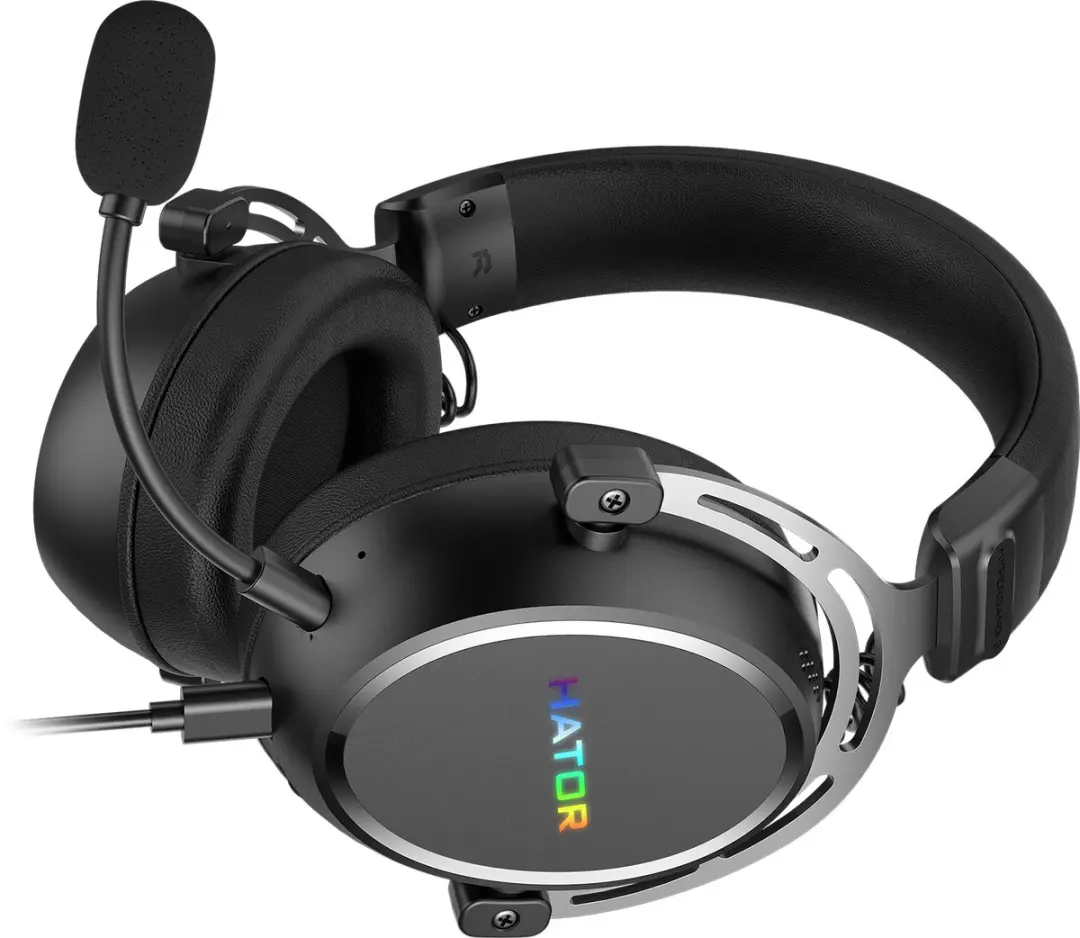 HATOR Hypergang 3 USB Headset Bedraad - Zwart - afbeelding 6 van 6