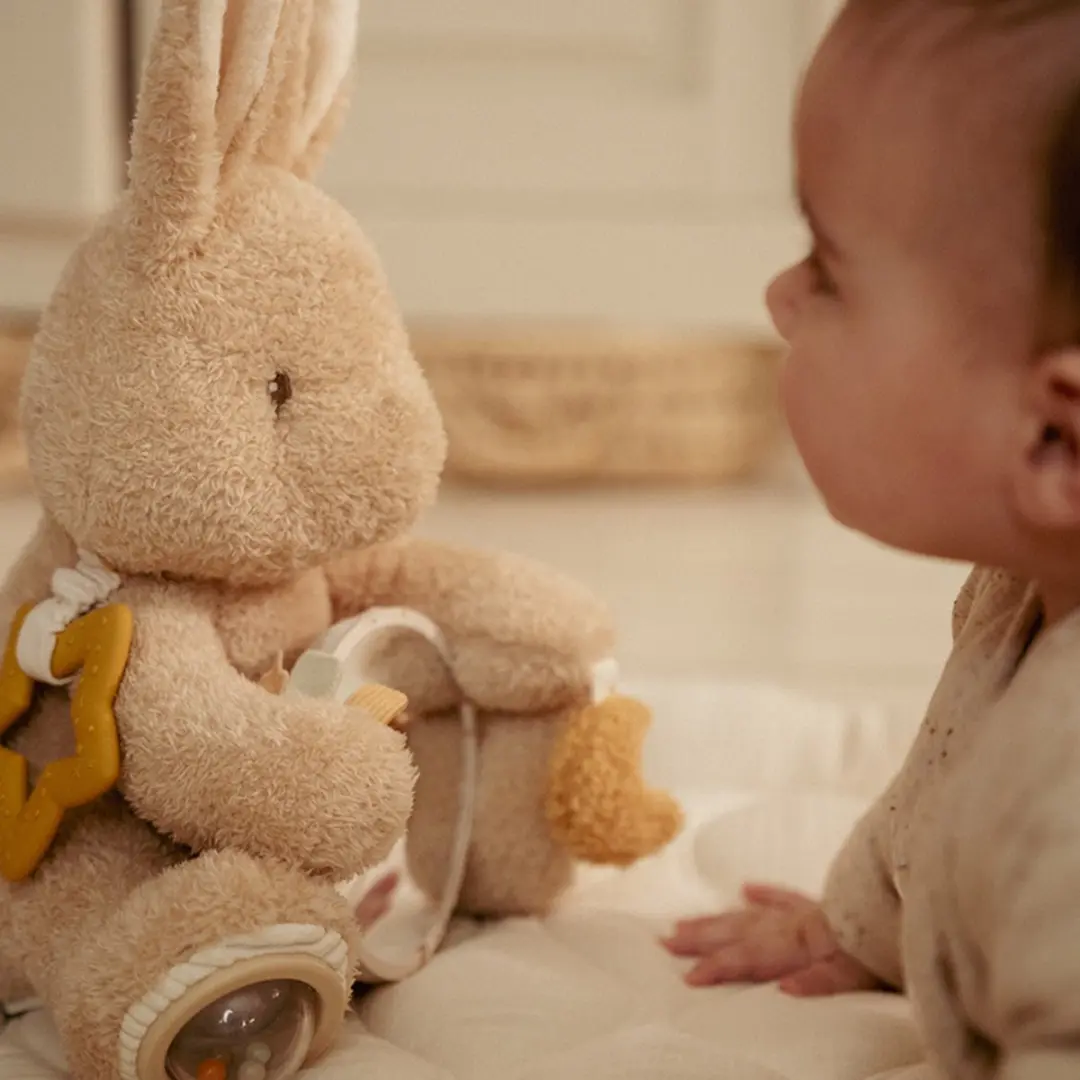 Little Dutch Activiteitenknuffel Baby Bunny - Bruin - afbeelding 6 van 6