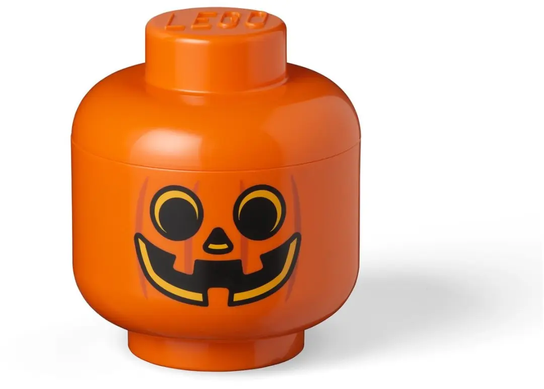 Opbergbox Iconic Hoofd Pompoen 16 cm, Oranje