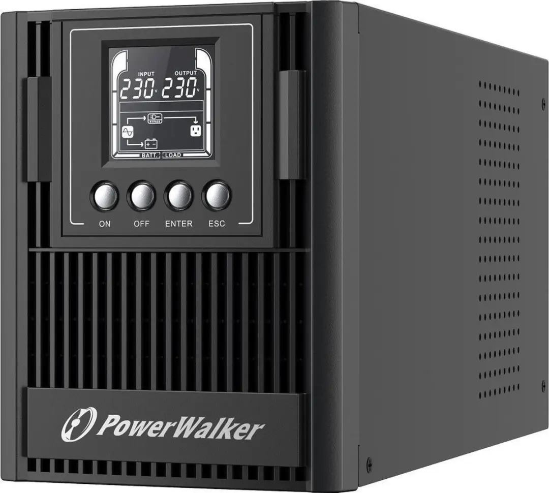 PowerWalker VFI 1000 AT FR UPS - 900W - 3 Stopcontacten - Zwart