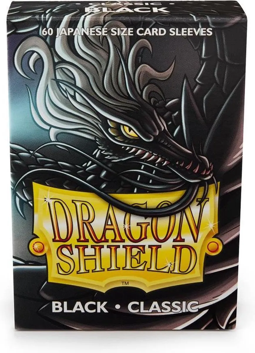 Asmodee Dragon Shield Card Sleeves Japanese Classic Black - 60 Stuks