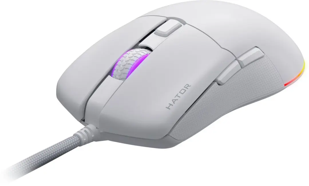 Hator Pulsar 3 HTM611 Gaming Muis - Ambidextrous - 12.000 DPI - Wit - afbeelding 6 van 6